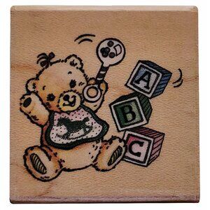 Rubber Stampede Baby Bear Rubber Stamp